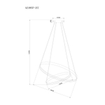 Подвесная люстра Arte Lamp MERIDIANA A2198SP-2CC, 1хLED