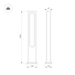 Светильник LGD-MUSE-BOLL-H2000-18W Warm3000 (DG, 328 deg, 230V) (Arlight, IP65 Металл, 3 года)