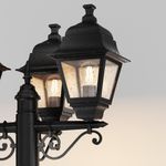 Садово-парковый светильник Abbey Road E27х3, IP44, O003FL-03B. TM Maytoni