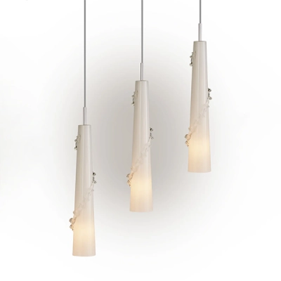 804310 Подвес PETALO 1х40W E14 ХРОМ/БЕЛЫЙ Lightstar
