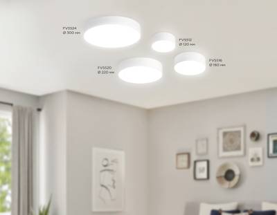 Светильник светодиодный потолочный FV5512 WH белый LED 15W 4200K D120*58 (Без ПДУ)
