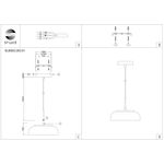 SL6002.203.01 Подвес ST-Luce Золотистый/Янтарный LED 1*7W 4000K