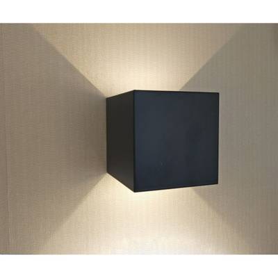 08585,16(3000K) Светильник Куб темно-серый w10*10 h10 Led 6W (3000K) IP65
