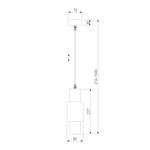 Подвесной светодиодный светильник 50204/1 LED белый/матовое серебро, LED