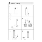 SL9507.415.01 Светильник уличный наземный ST-Luce Черный LED 1*5W 4000K