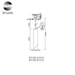 ST152.513.01 Светильник подвесной Белый GU10 1*50W  IP20 D60xH400 220V Без ламп