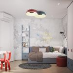 7691/40L AVRA LED SN 16 Светильник металл/акрил/белый/красный LED 40Вт 4000K D360 IP20 CONFY