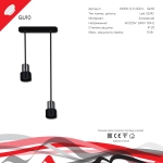 16006-0.9-002IL GU10 BK светильник точечный Reluce Technical, GU10х2