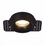 ST218.448.01 Св-к встр. Черный GU10 1*50W  IP20 D85xH30 165-265V Без ламп