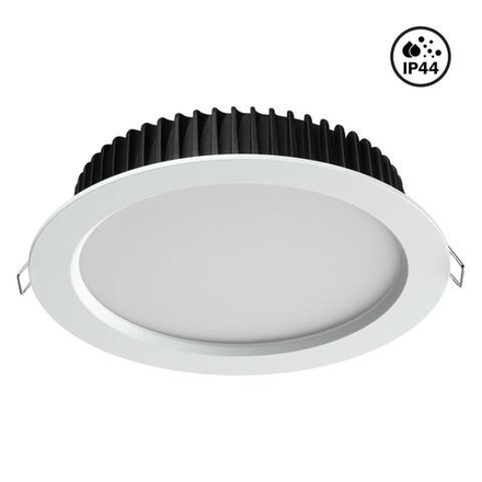358304 SPOT NT19 555 белый Встраиваемый св-к (драйвер в комплект не входит) IP44 LED 3000K 20W DRUM