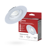 Светильник TRIMLESS-GU10 RT-RW встраив. под лампу GU10 поворотн. безрамочн. под штукатурку бел. IN HOME 4690612058160