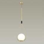 4810/1A PENDANT ODL21 493 золтой/черный/белый Подвес E14 1*40W FLARI