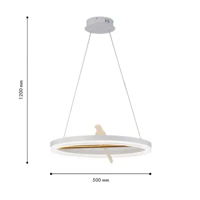 Подвесная люстра Bardy 4653-1P, LED*25W, 1500LM, 4000K. ТМ F-Promo