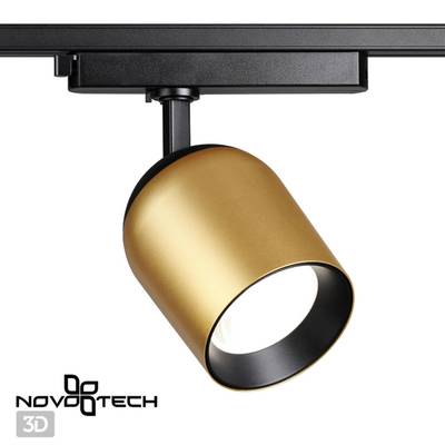 358516 PORT NT21 111 золото Светильник трековый однофазный трехжильный IP20 LED 4000K 25W 220V KAMP