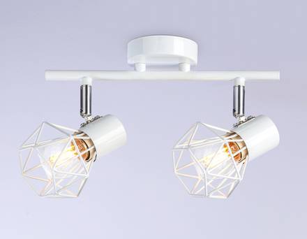 Накладной светильник TR8628/2 WH/CH белый/хром E27*2 max 40W 260*91*175