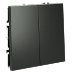 VLS020506 Перекрестный переключатель встраиваемый VOLTUM S70 двухклавишный 10А, (титан). (ТМ Maytoni)