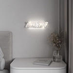 Светодиодный настенный светильник с хрусталем 101005 LED никель хрусталь Strotskis, LED