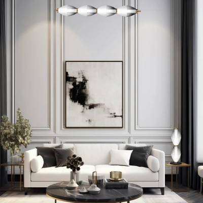 SL6130.403.24 Светильник подвесной ST-Luce Черный/Белый, Дымчатый LED 1*28W 3000K