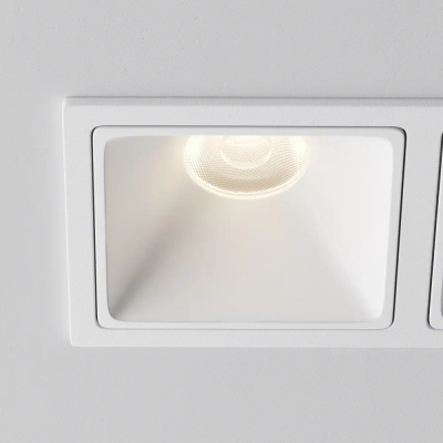 Встраиваемый светильник Альфа / Alfa LED 20 Вт 4000 К 50°, DL043-02-10W4K-SQ-W-1. TM Maytoni
