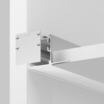 Алюминиевый профиль встраиваемый скрытого монтажа 59x59 (Серебро, 2 м), ALM-5959-S-2M 636014