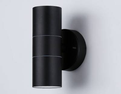 Светильник уличный настенный архитектурный ST3707/2 BK черный IP54 GU10/2 max 35W 160*60*95