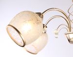 Подвесная люстра TR3189/5 GD/CL/FR золото/прозрачный/белый матовый E27/5 max 40W D600*285