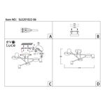 SLE201022-06 Светильник потолочный Золотистый/Золотистый LED 6*7W 4000K
