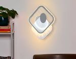 Настенный светодиодный светильник с выключателем FA266 WH/GR белый/серый LED 3000K+6400K 16W 310*270*50