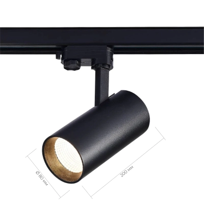 ST661.446.30 Св-к трек. Черный LED 1*30W 4000K 2 400Lm Ra>90 38° IP20 L170xW80xH245 165-265V