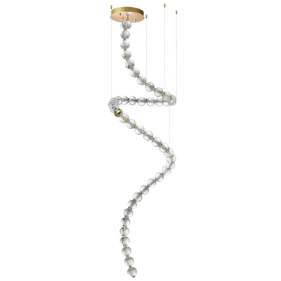 5008/132L L-VISION ODL23 579 золотой/прозрачный/металл/акрил Люстра LED 132W 4000K 6600Лм CRYSTAL
