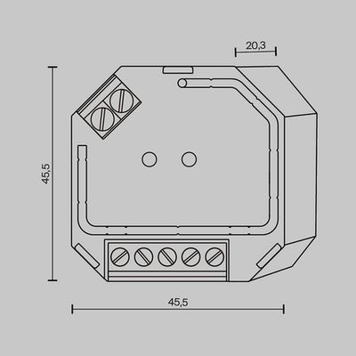 Диммер DALI DT6 TRIAC 230VAC, 721019. TM Maytoni