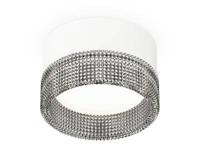 Комплект накладного светильника с композитным хрусталем XS8101031 SWH/BK белый песок/тонированный GX53 (C8101, N8484)