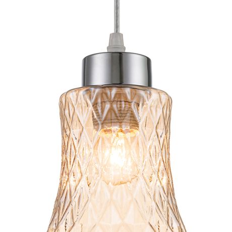 Подвесной светильник Escada 10193/1S E27*40W Chrome/Amber