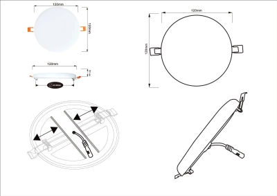 Точечный встраиваемый светильник Arte Lamp PRIOR A7982PL-1WH, LED