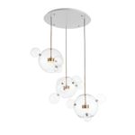 SL1133.203.03 Светильник подвесной ST-Luce Белый,Латунь/Прозрачный LED 3*14W 3000K  (из 4-х коробок)