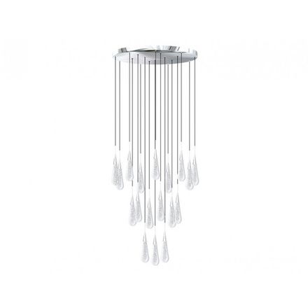 07861-18A,02 Люстра каскадная Гутта хром d50 h300 Led 54W (4000k)