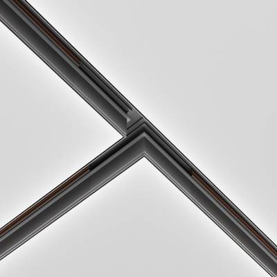 Коннектор Т-образный Exility встраиваемый под ГКЛ 12,5 мм, черный, TRA034CT-42.12B. TM Maytoni