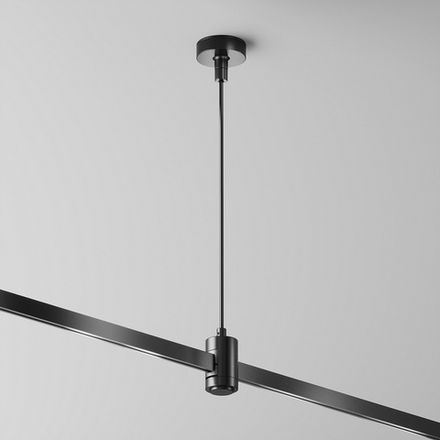 Подвес тросовый Hang с вводом питания Flarity черный, TRA157SW-B1-B. TM Maytoni