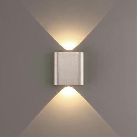 7106/2WL HIGHTECH ODL26 Настенный светильник матовый никель/металл IP20 LED 2W 3000K 220V MAGNUM