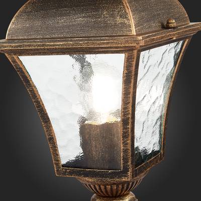 SL082.205.01 Светильник уличный наземный ST-Luce Бронза/Бронза, Прозрачный E27 1*60W