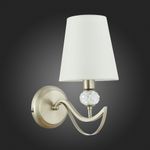 SLE111201-01 Бра Никель, прозрачный/Белый E14 1*40W