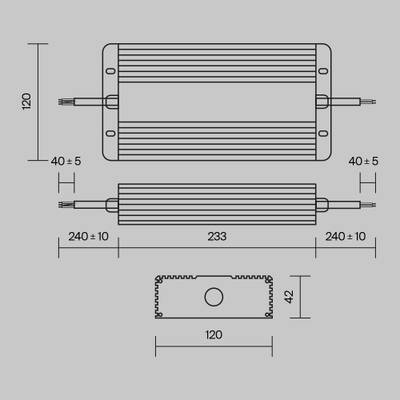 Блок питания 48В 400Вт IP67 PSL008, PSL008-400W-48V-IP67. TM Maytoni