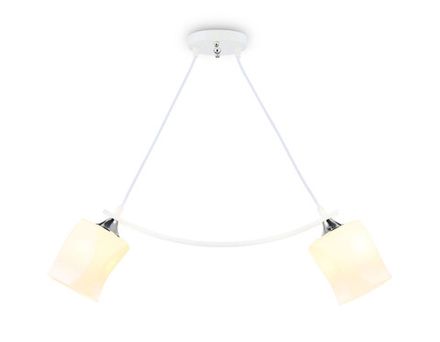 Светильник подвесной TR303154/2 WH/CH/FR белый/хром/белый матовый E27/2 max 40W 640*115*410