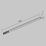 Трековый светильник Гибкий / Flex Levity 2700К 16Вт 2м, TR186-1-16W2.7K-B. TM Maytoni