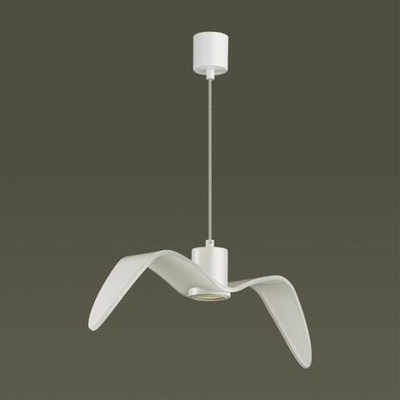 4904/1C PENDANT ODL22 333 белый/стекло Подвес GU10 1*5W BIRDS