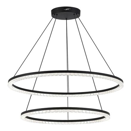 SL1018.403.02 Светильник подвесной ST-Luce черный/прозрачный LED 2*96W 4000K