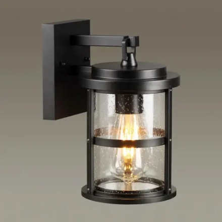 4964/1W NATURE ODL22 715 черный/стекло Ландшафтный настен.светильник E27 1*60W IP44 MAGUS