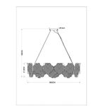 Подвесная люстра ARTE LAMP MALLIKA A4077SP-10GO, 10хE14