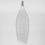 Подвесной светодиодный светильник с металлическим плафоном 90352/1 хром