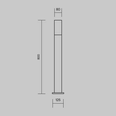 Ландшафтный светильник Willis E27х1, IP54, O418FL-01GR1. TM Maytoni